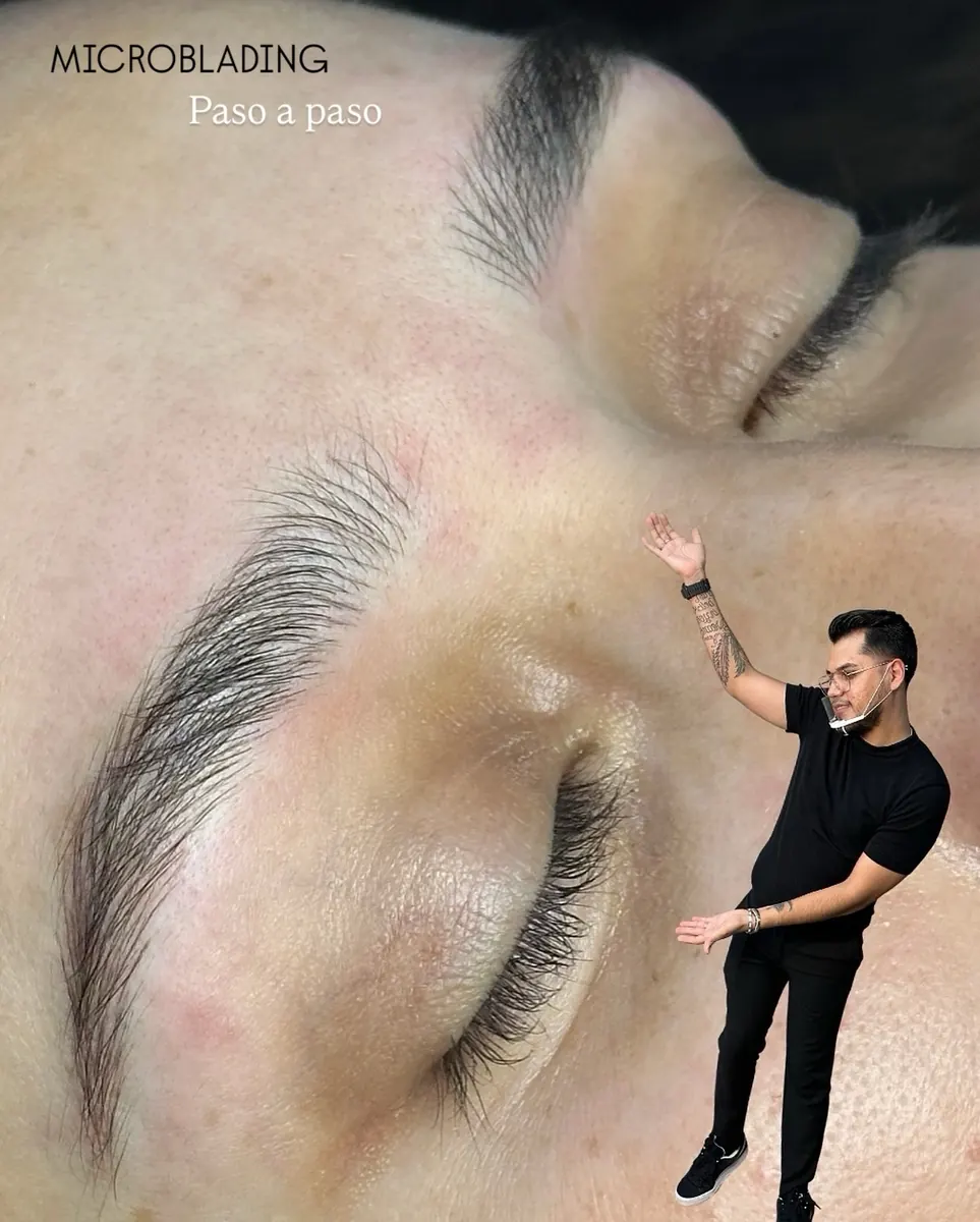 Ceja con microblading, paso a paso
